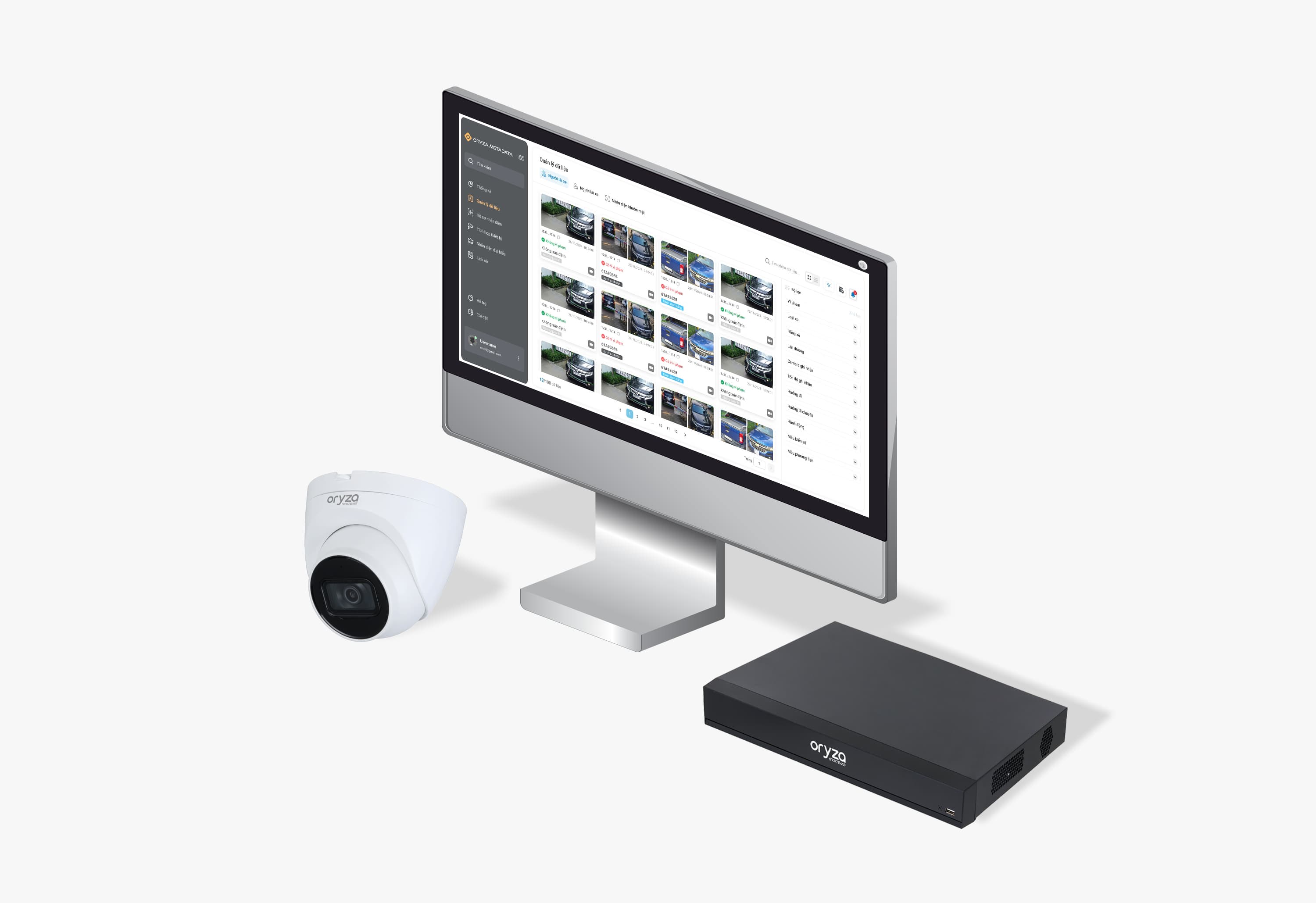 Giao diện phần mềm Oryza metadata