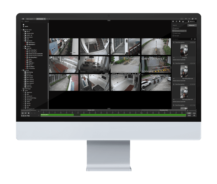 Hệ thống quản lý video - Oryza VMS